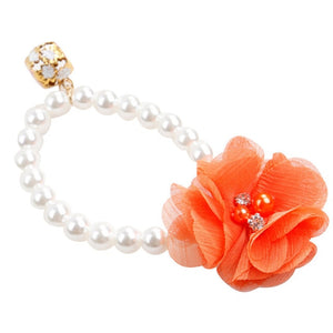 Pearl Flower Corsage Collar